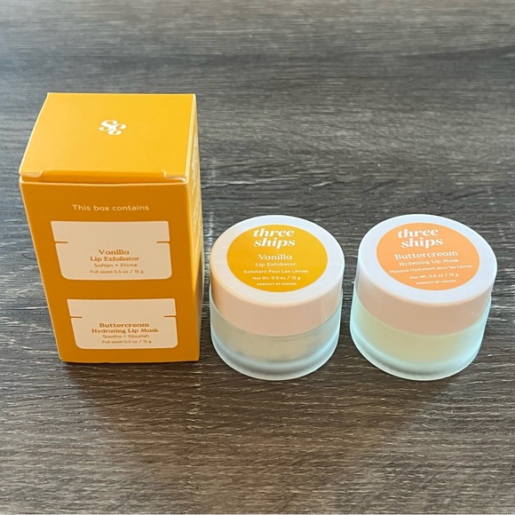 New Three Ships Lip Treatment Kit Hydrate and Exfoliate - Picture 2 of 2